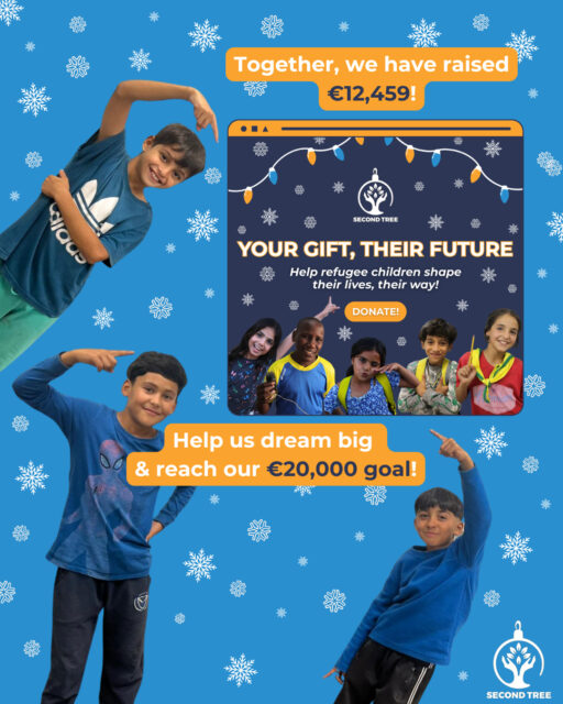 🎄✨ Ali Reza, Mohammed Ammer, & Keyan from Filippiada refugee camp are pointing you toward something exciting – we've passed the halfway mark toward our €20,000 goal!
📣 But...the holidays aren't over yet, & neither is our campaign.
💛 This is your chance to give a gift that creates real change. Donate in a loved one's name, & they'll receive a thank-you video from our students.
🤓 Big dreams don't stop at refugee camp gates. Discover what our students are working toward & help them shape their future, their way, through the link in our bio.
#YourGiftTheirFuture #RefugeesArePeople #ChristmasCampaign #Xmas2025 #OverHalfWay #JoinUs